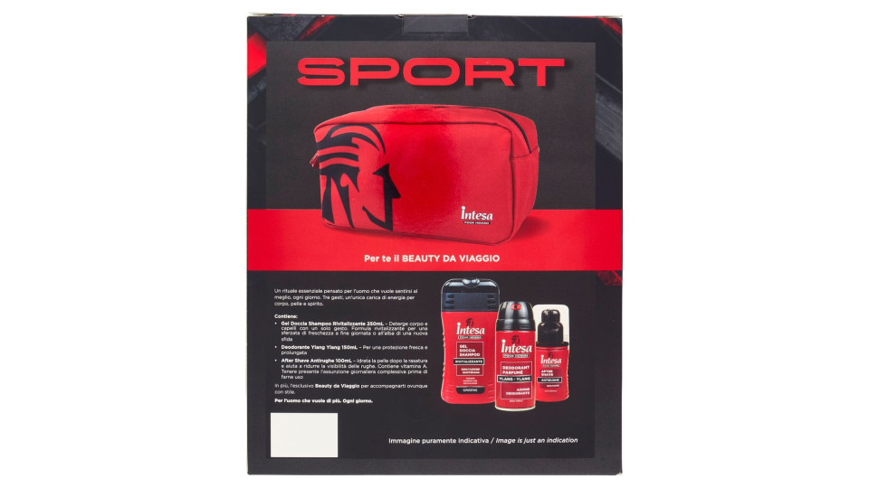 Intesa Pour Homme Sport Gel Doccia Shampoo 250ml + Deodorante Ylang Ylang 150ml + After Shave 100ml