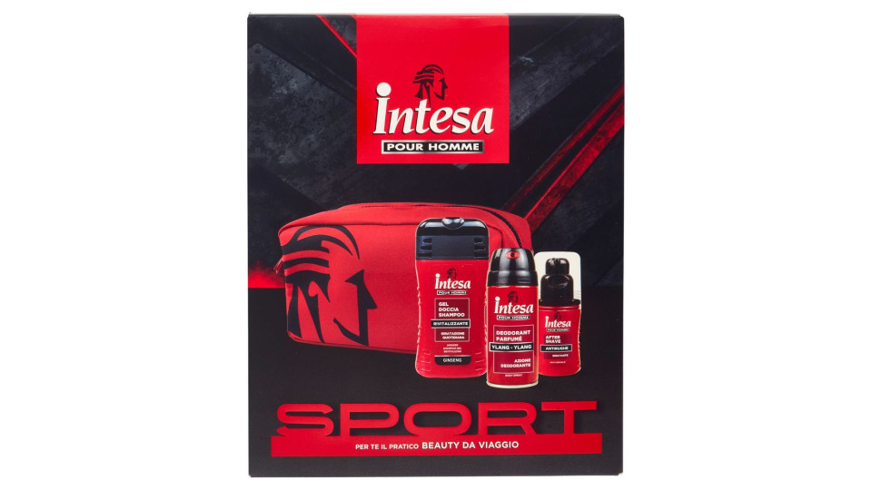 Intesa Pour Homme Sport Gel Doccia Shampoo 250ml + Deodorante Ylang Ylang 150ml + After Shave 100ml