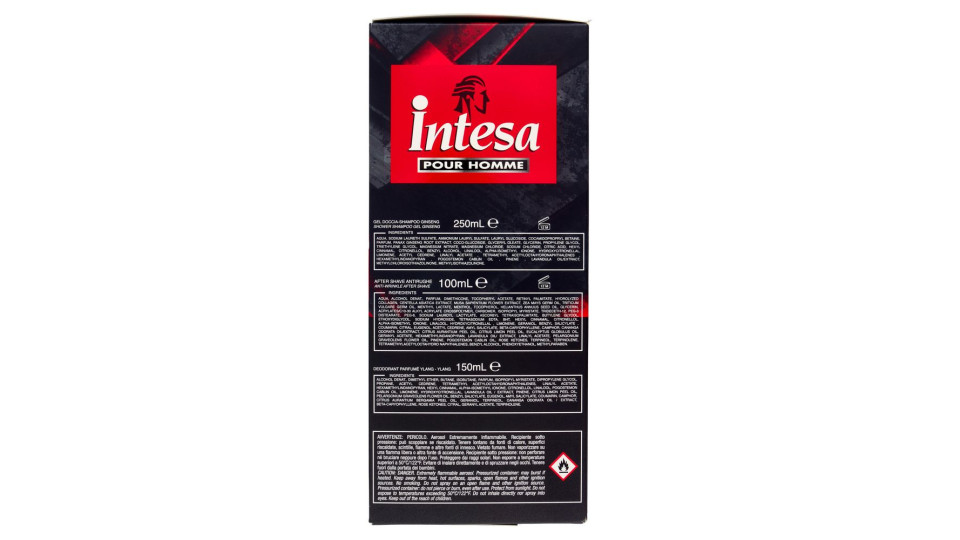 Intesa Pour Homme Sport Gel Doccia Shampoo 250ml + Deodorante Ylang Ylang 150ml + After Shave 100ml