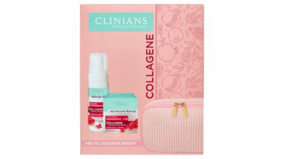 Clinians Antirughe Repair Collagene Trattamento Rassodante 50 Ml + Mousse Detergente Viso 150 Ml