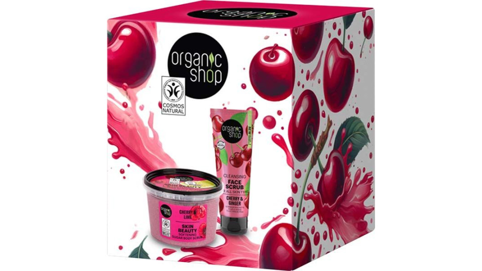 Gift Box Ciliegia Con Scrub Corpo E Scrub Viso