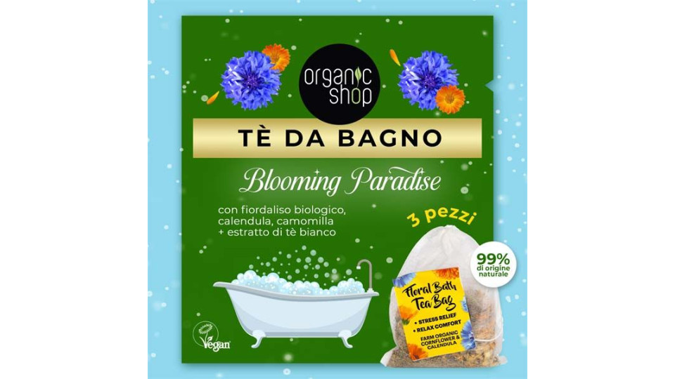 Tè Da Bagno Blooming Paradise Organic Shop 3 Pezzi