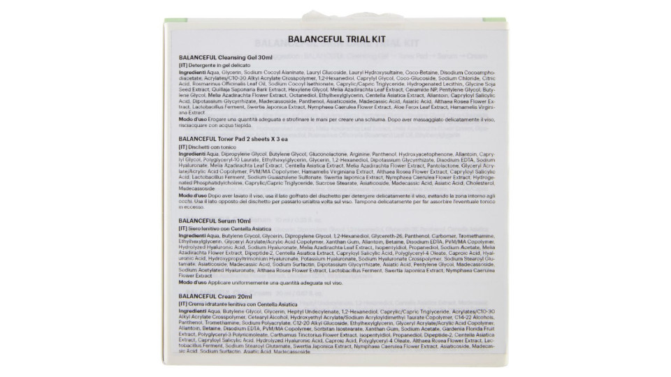 Torriden Balanceful Trial Kit Centella Asiatica Extract