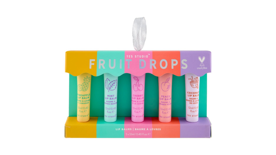 Yes Studio Fruit Drops Lip Balms 5 X 12 Ml
