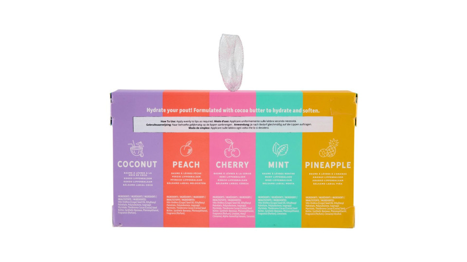 Yes Studio Fruit Drops Lip Balms 5 X 12 Ml