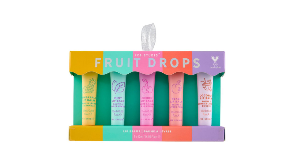 Yes Studio Fruit Drops Lip Balms 5 X 12 Ml