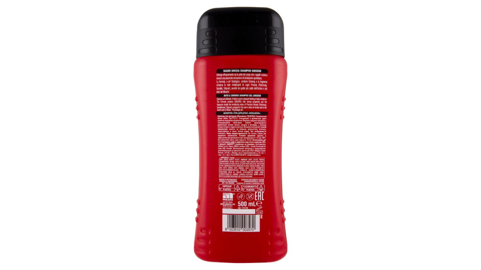 Intesa Pour Homme Bagno Doccia Shampoo Rivitalizzante Ginseng 500 Ml