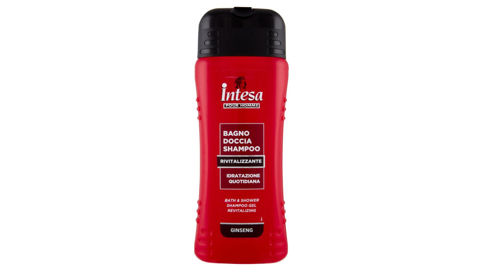 Intesa Pour Homme Bagno Doccia Shampoo Rivitalizzante Ginseng 500 Ml