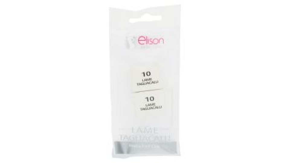 Elison Body Care Hand & Foot Care 2 Scatole Da 10 Lame Tagliacalli Per Tagliacalli Elison 13019
