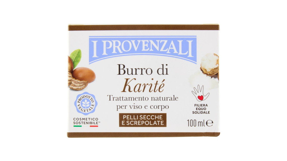 I Provenzali Burro Di Karité Trattamento Naturale Per Viso E Corpo Pelli Secche E Screpolate 100 Ml