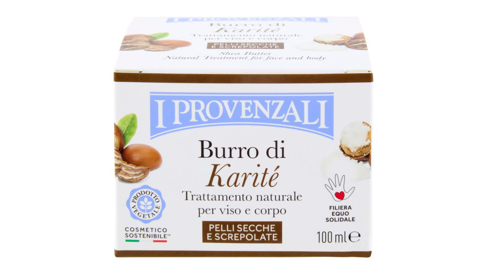 I Provenzali Burro Di Karité Trattamento Naturale Per Viso E Corpo Pelli Secche E Screpolate 100 Ml