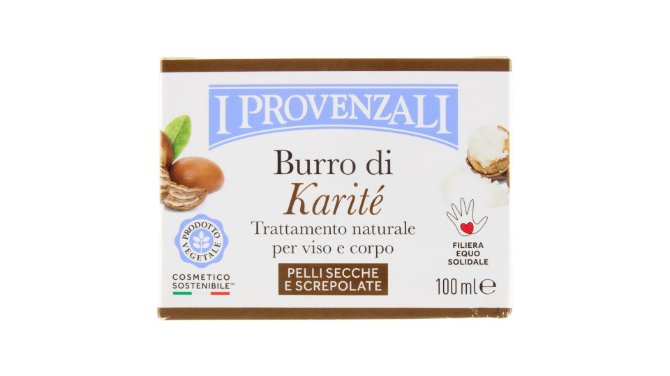I Provenzali Burro Di Karité Trattamento Naturale Per Viso E Corpo Pelli Secche E Screpolate 100 Ml