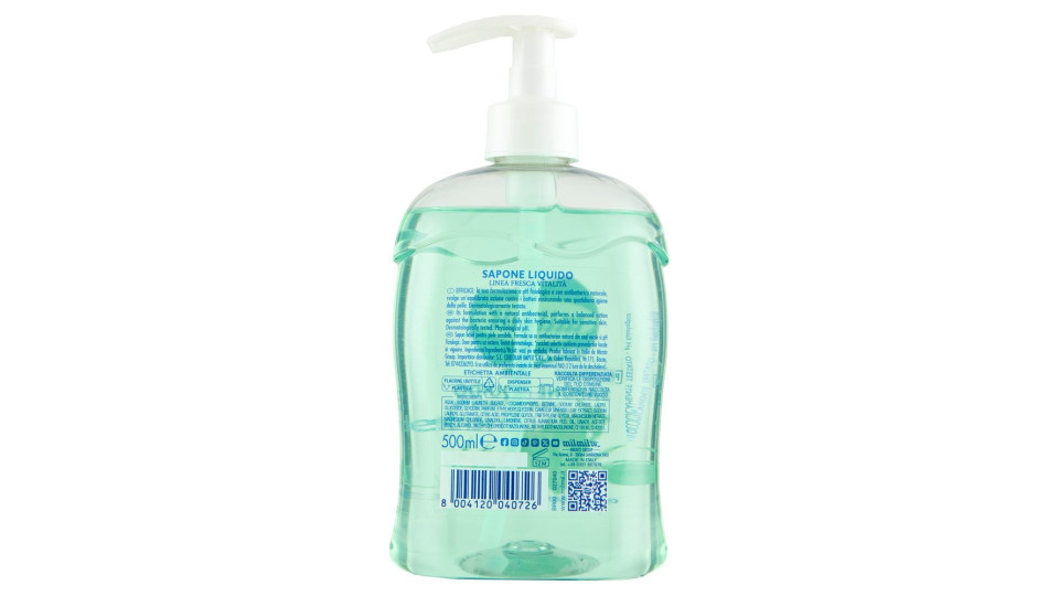 Milmil Sapone Liquido Tè Verde Pelli Sensibili 500 Ml