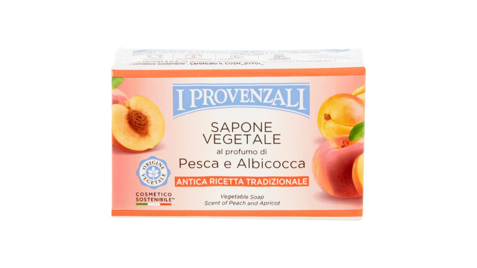I Provenzali Sapone Vegetale Al Profumo Di Pesca E Albicocca 150 G