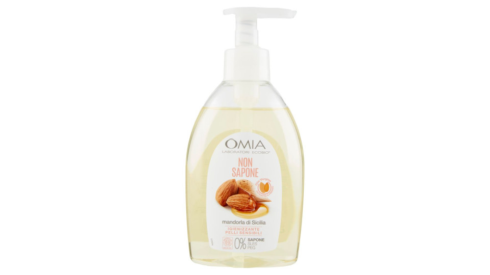 Omia Laboratori Ecobio Non Sapone Mandorla Di Sicilia Igienizzante 300 Ml