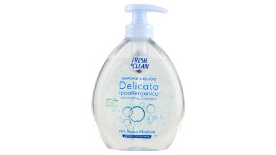 Fresh & Clean Sapone Liquido Delicato Ipoallergenico* Con Acqua Micellare 300 Ml