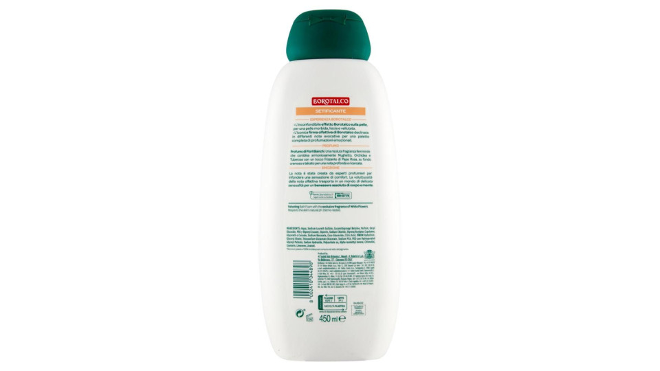 Borotalco Setificante Bagnodoccia Fiori Bianchi 450 Ml