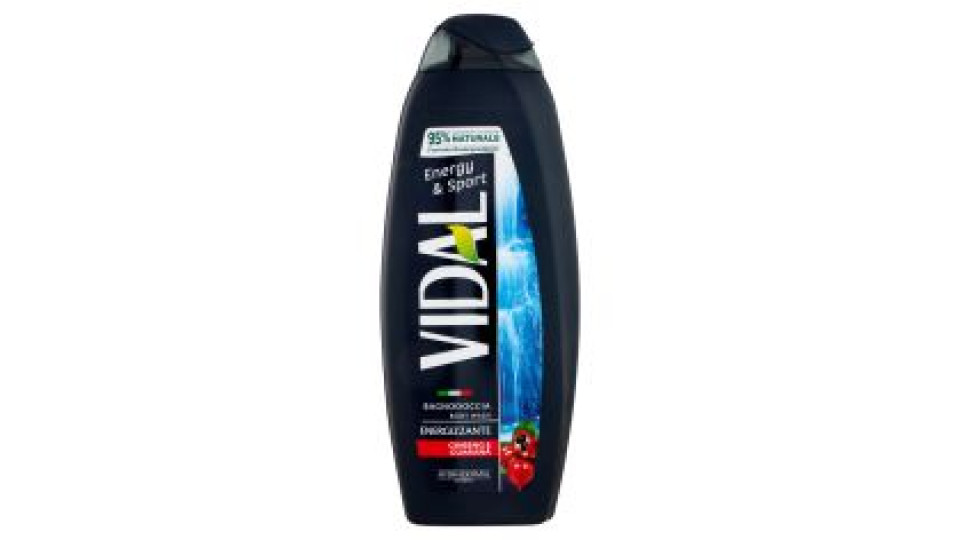 Vidal Energy & Sport Bagnodoccia Energizzante Ginseng E Guaranà 600 Ml