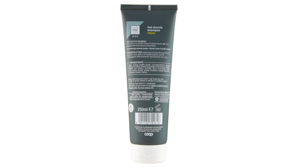 Man Gel Doccia Shampoo Fresh 250 Ml
