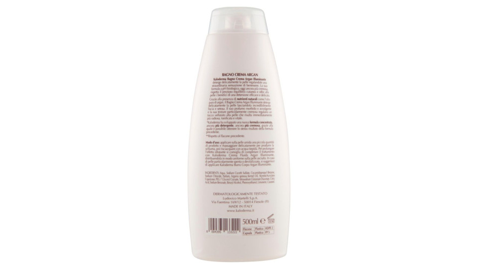 Kaloderma Illuminante Argan Bagno Crema Per Tutti I Tipi Di Pelle 500 Ml