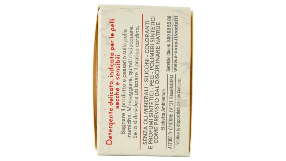 Detergente Solido Viso E Corpo Con Orzo E Burro Di Karitè Biologici 60 G