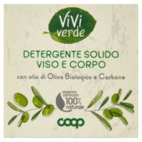 Detergente Solido Viso E Corpo Con Olio Di Oliva Biologico E Carbone 60 G