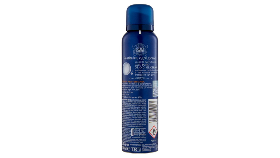 Neutro Roberts Uomo Fresco Essenza Mediterranea 150 Ml