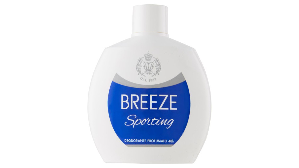 Breeze Sporting Deodorante Profumato 48h 100 Ml