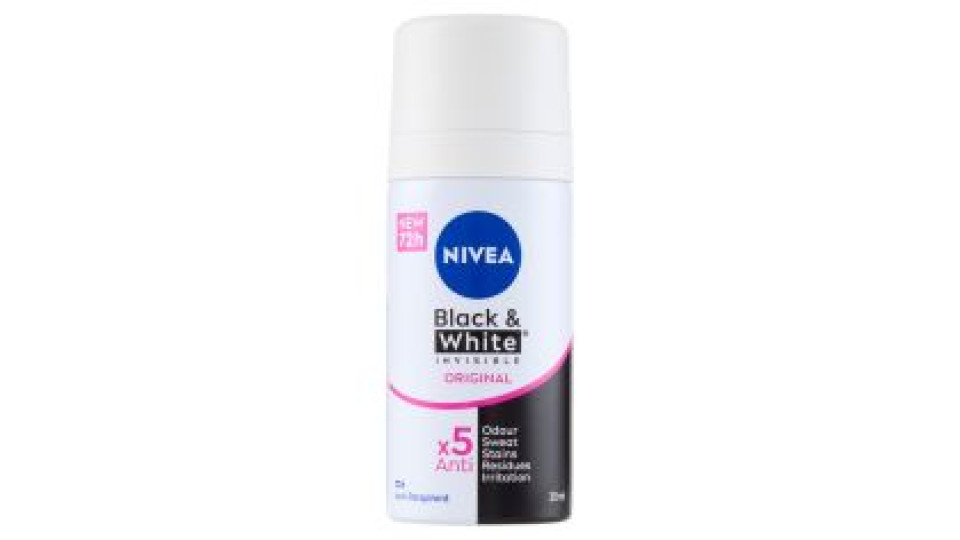 Nivea Men Black & White Invisible Original Anti-perspirant 35 Ml