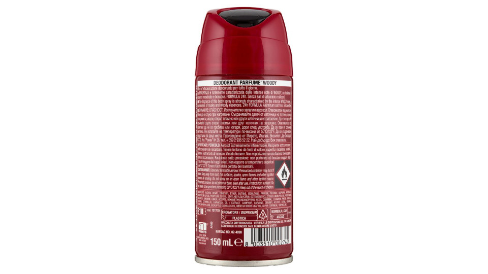 Intesa Pour Homme Deodorant Parfumé Woody Body Spray 150 Ml