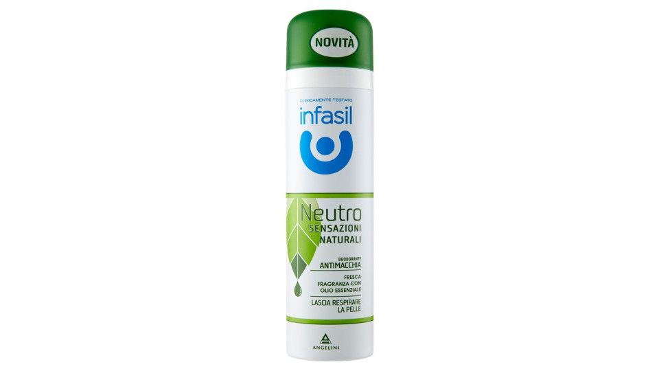 Infasil Deospray Neutro Sensazioni Naturali Olio Essenziale 150 Ml