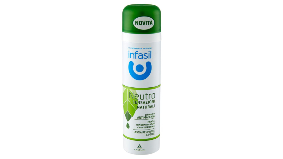 Infasil Deospray Neutro Sensazioni Naturali Olio Essenziale 150 Ml