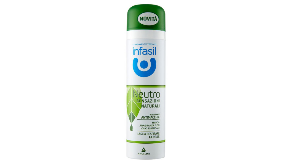 Infasil Deospray Neutro Sensazioni Naturali Olio Essenziale 150 Ml