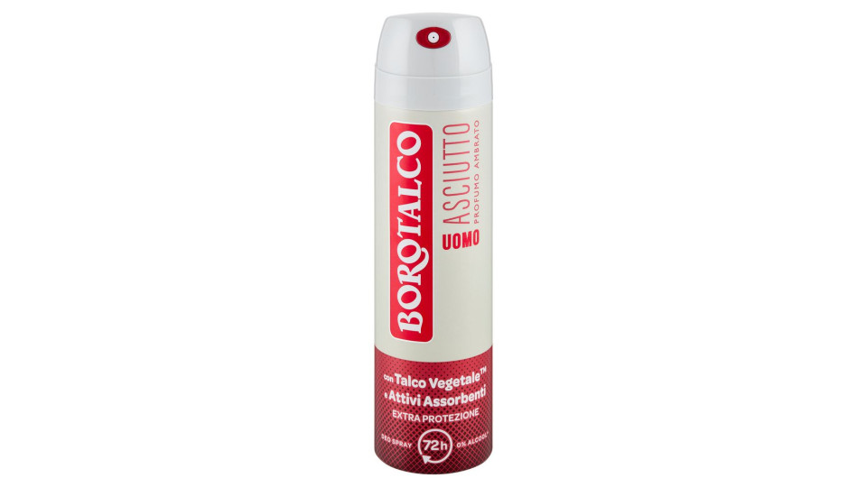 Borotalco Uomo Asciutto Profumo Ambrato Deo Spray 150 Ml