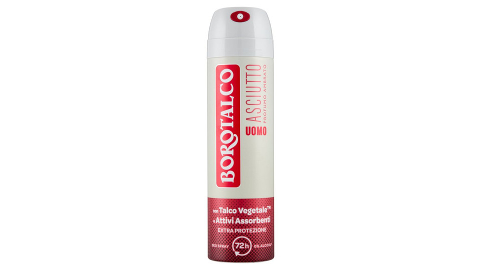 Borotalco Uomo Asciutto Profumo Ambrato Deo Spray 150 Ml
