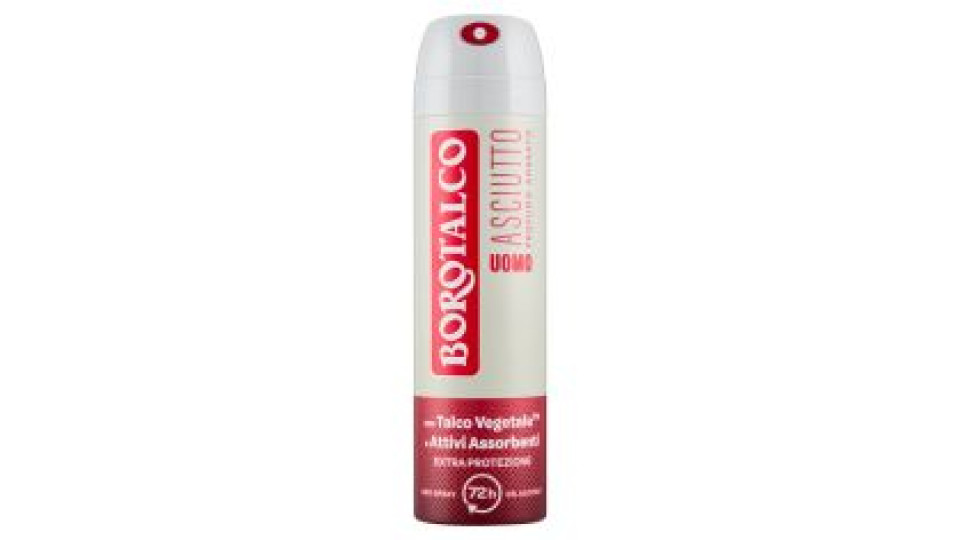 Borotalco Uomo Asciutto Profumo Ambrato Deo Spray 150 Ml
