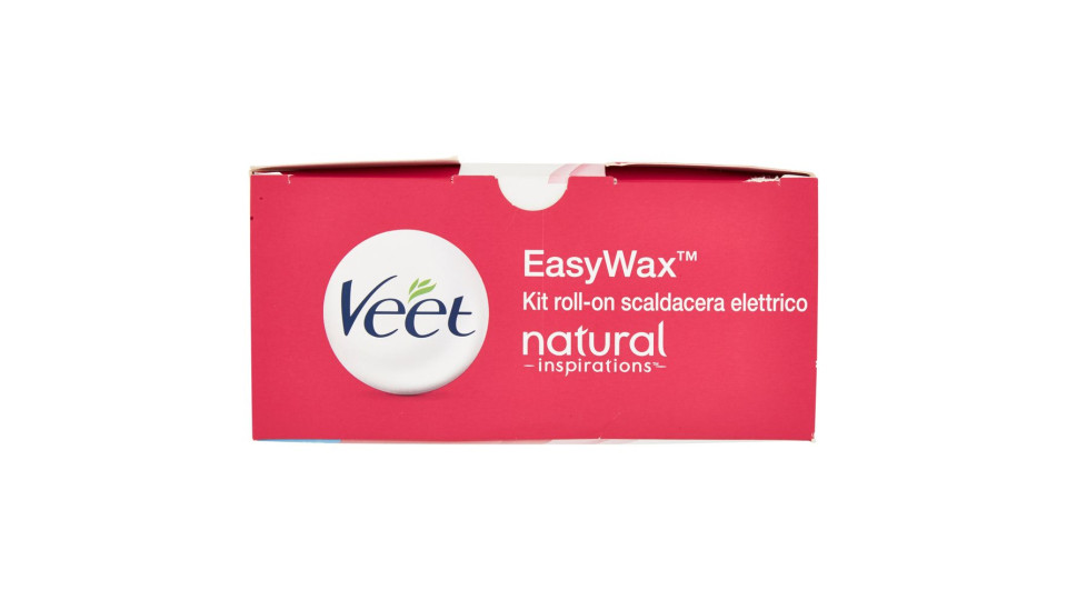 Veet Kit Roll-on Scaldacera Elettrico Easy Wax Natural Inspiration Con 12 Strisce