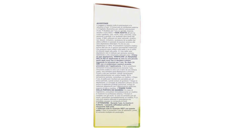 Veet Kit Roll-on Scaldacera Elettrico Easy Wax Natural Inspiration Con 12 Strisce