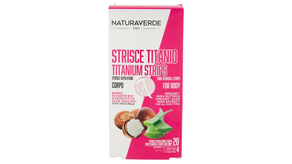 Naturaverde Strisce Depilatorie Braccia E Gambe Pelli Normali 20 Pz + 10