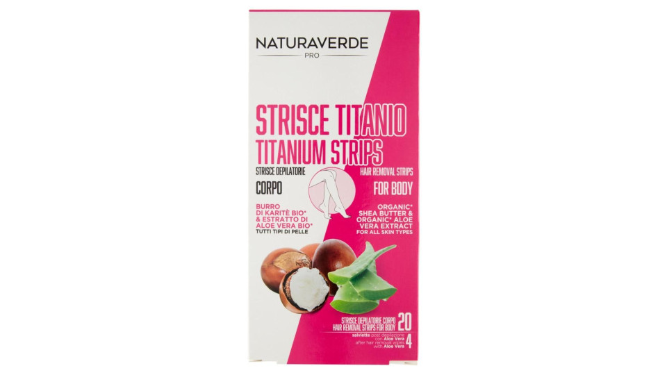 Naturaverde Strisce Depilatorie Braccia E Gambe Pelli Normali 20 Pz + 10