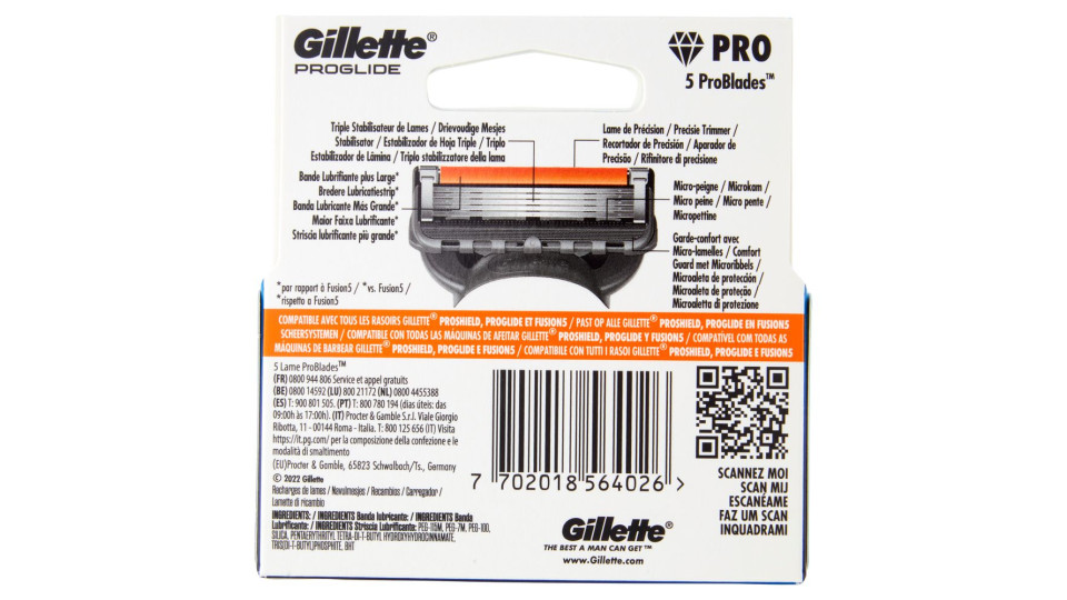Lam.gillette Proglide 4pz