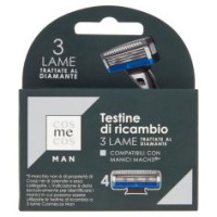Man Testine Di Ricambio 3 Lame Trattate Al Diamante Compatibili Con Manici Mach3* 4 Pz