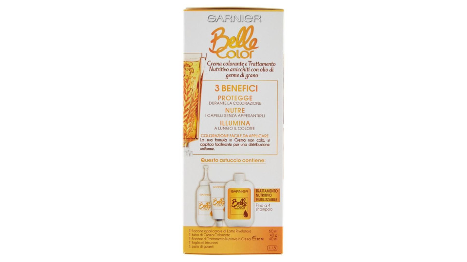 Garnier Belle Color Colore Luminoso, Tinta Per Capelli Bianchi 4 Biondo Cenere Naturale