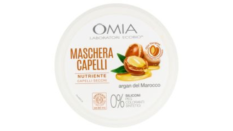 Omia Laboratori Ecobio Maschera Capelli Nutriente Argan Del Marocco 250 Ml