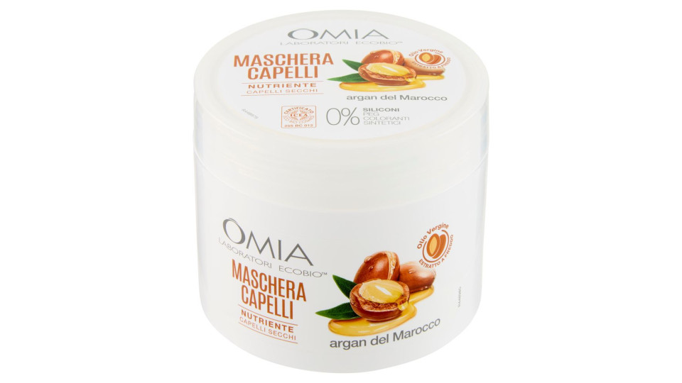 Omia Laboratori Ecobio Maschera Capelli Nutriente Argan Del Marocco 250 Ml