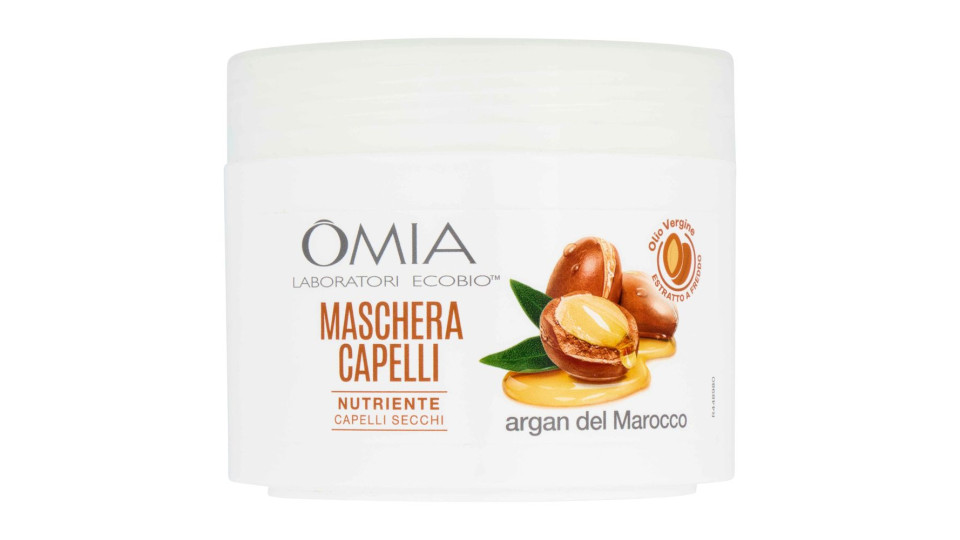 Omia Laboratori Ecobio Maschera Capelli Nutriente Argan Del Marocco 250 Ml