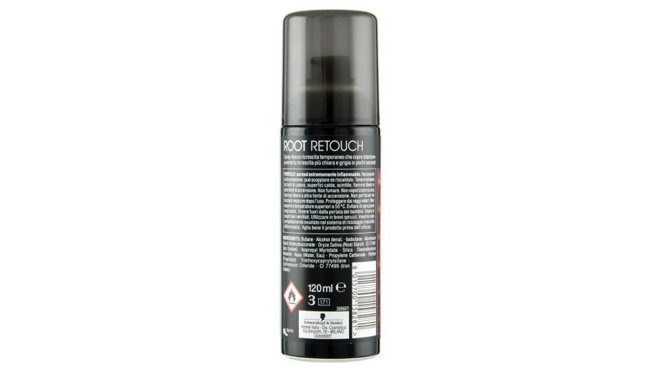 Schwarzkopf Root Retouch Spray Ritocco Ricrescita Immediato Rosso 120 Ml