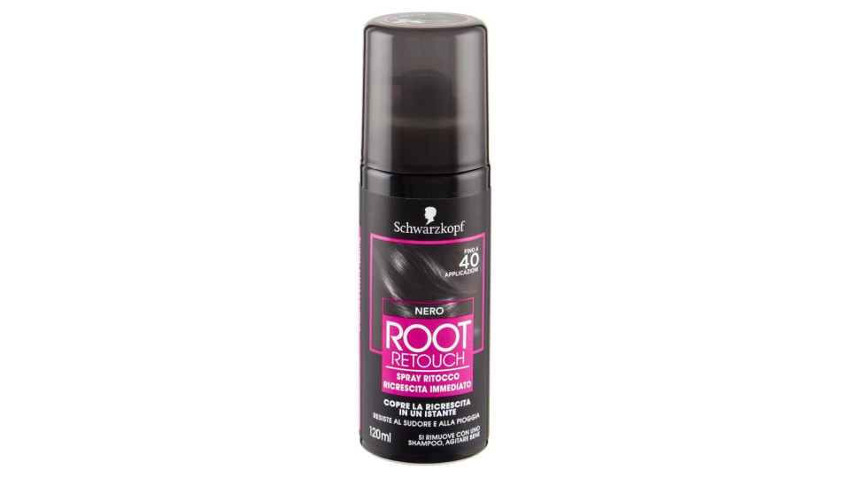Schwarzkopf Root Retouch Spray Ritocco Ricrescita Immediato Nero 120 Ml