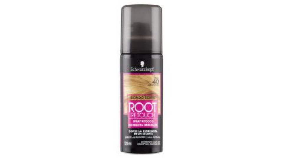 Schwarzkopf Root Retouch Spray Ritocco Ricrescita Immediato Biondo Scuro 120 Ml