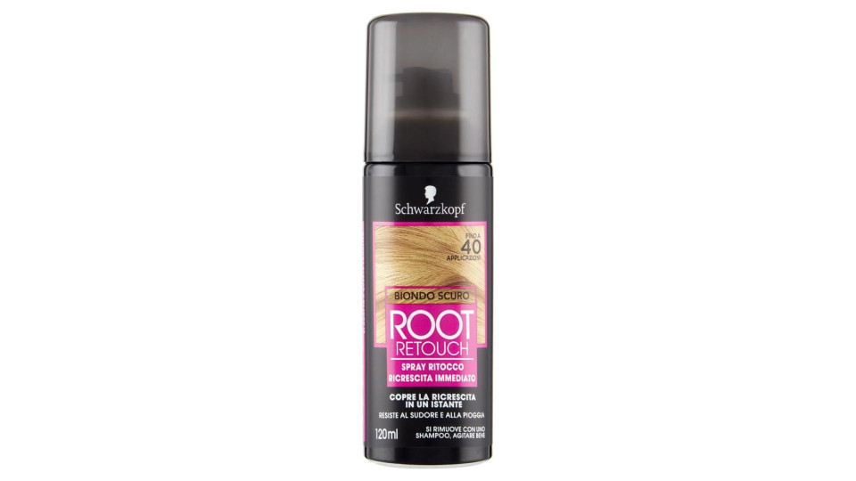 Schwarzkopf Root Retouch Spray Ritocco Ricrescita Immediato Biondo Scuro 120 Ml